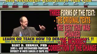 Are Original Manuscripts Of Bible New Testament Lost  Bart Ehrman Vs Christian Apologists