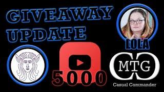 5000 Subsriber Giveaway Update with Lola - MTG Casual Commander #giveaway #5000subscribers #mtg #fyp