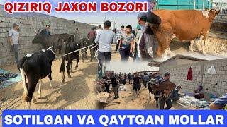 QIZIRIQ JAXON BOZORI SOTILGAN VA QAYTGAN MOLLAR NARXLARI 06.10.2024