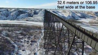 DJI Inspire 1 High Level Bridge in alberta History. man made wonder of the world