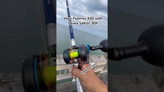 #Vega Potenza 420 w/ #Daiwa Saltist 30h #shorts #longcasting #surfcasting #surffishing  #fyp