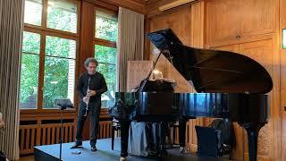 Fabio di Càsola clarinet, Petya Mihneva piano, recital part 2 (Carmen, Widor, Weiner, Kletzmer)