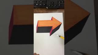 #Shorts How to Draw a 3D   Trick Art 98