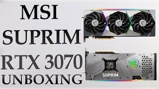 MSI  SUPRIM RTX 3070 UNBOXING - 4k