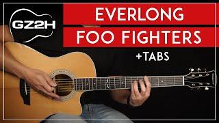 Everlong Acoustic Guitar Tutorial Foo Fighters Guitar Lesson |Chords + Strumming|