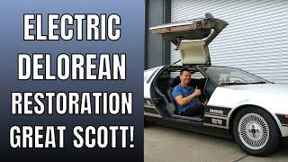 An Electric Delorean Restoration Great Scott! | Tesla Tom