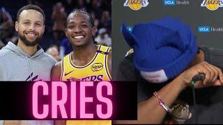 Lakers Player Quincy Olivari Cries After Meeting Stephen Curry And Getting Signed Shoes | Warriors