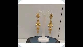 Beautiful Lightweight Gold earring design