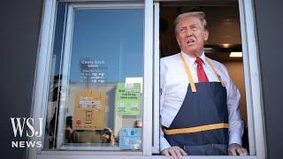 Trump Works McDonald’s Fry Station, Stepping up Criticism of Harris | WSJ News