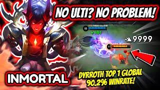 DOESN'T NEED HIS ULTIMATE TO CARRY! DYRROTH TOP 1 GLOBAL 90.2% WINRATE! | MOBILE LEGENDS