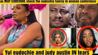 Yul eudochie and judy austin in tears as may edochie shock the eudochie family in women conference