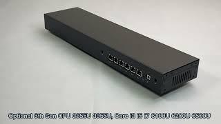 Q500G6 6th 7th Gen U-Series CPUs 6 x Intel I211-AT/I210-AT Gigabit LAN 1U Firewall Rack Servers