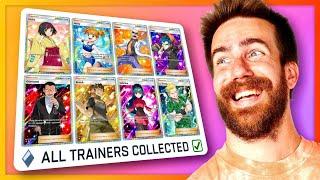 OPENING 100+ PACKS UNTIL I GET EVERY FULL ART TRAINER (SECRET MISSION) - Pokémon TCG Pocket