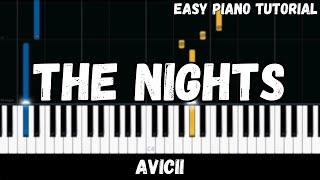 Avicii - The Nights (Easy Piano Tutorial)