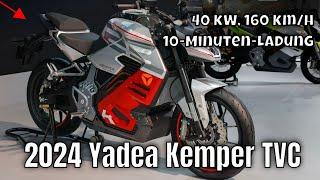 2024 Yadea Kemper TVC: E-Motorrad mit 10-Minuten Schnellladung | wichtige Fakten