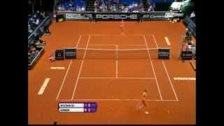 WTA Stuttgart 2012 Kerber vs. Wozniacki - AMAZING POINT!!!