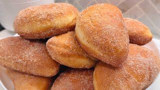 Fluffy chocolate filled  Half Donut .