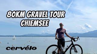 80KM Gravel Tour mit dem Cervelo Aspero | Chiemsee Umrundung | Gravel Bike Vlog | Garmin Radar