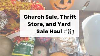 Epic Thrift Haul #!83 Amazing Yard Sale & Church Sale Finds