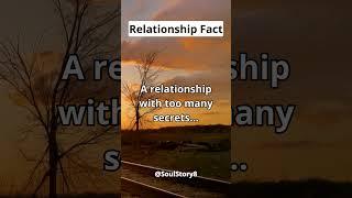 A relationship with too many secrets... #relationshipfacts  #facts #psycologyfacts