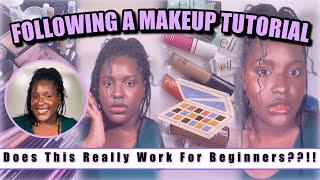 IS IT REALLY BEGINNER MAKEUP FRIENDLY?? || Testing a “Beginner” Makeup Tutorial
