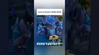 Lord evolution 2016-2025  #mobilelegends #shortsfeed #mlbbcreatorcamp #mlbbindonesia