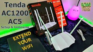 Tenda AC1200 AC5 Setup & Unboxing