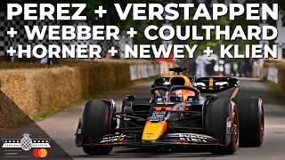 Full Red Bull Racing F1 parade at Goodwood | Max + Checo and more