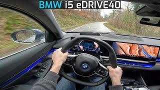 2024 BMW i5 eDRIVE40 340 HP POV TEST DRIVE