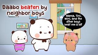 #BDC84 ▶Daabu BEATEN by Neighbor Boys  | BUBU DUDU Cuties| peachgoma | Bubu Dudu Animation