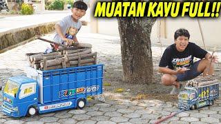 MUATAN KAYU FULL GAYOR DI TRUK BARU DIMAS!