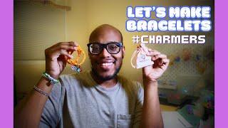 LET'S MAKE BEADED BRACELETS TOGETHER!! (DIY Crystal & Fall Clay BEAD BRACELETS ) | Charms By Prince