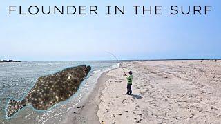 Catching Flounder in the Surf