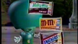 1990 Mars Candy - M&Ms, Snickers, Milky Way "Mission from Mars" TV Commecial