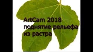 Изучаем АртКАМ 2018. Видеоуроки. Поднятие рельефа из растра.