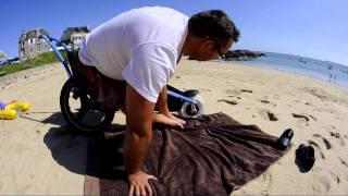 Beach Wheelchair Hippocampe in action - Hippocampe Plage en action