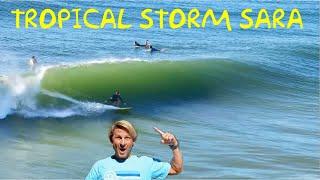 Tropical Storm Sara Serves Up Breakfast Barrels!!Surfing Fort Walton Beach Destin Florida Gulf Coast