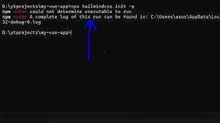 How to Solve Tailwind 4 & 3 Installation Error npx tailwindcss init -p npm error in VS Code