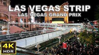 [4K HDR] Las Vegas Strip Walk During F1 Las Vegas Grand Prix 2024