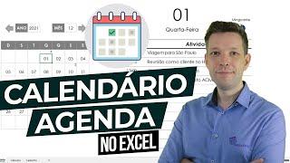 Planilha Calendário Agenda Excel