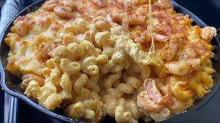 The SHRIMP MACARONI AND CHEESE RECIPE You Didn't Know You NEEDED! Easy Seafood Mac & Cheese Recipe