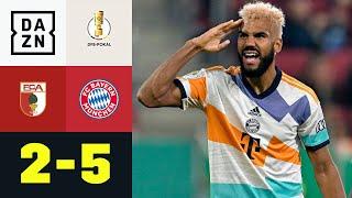 Revanche geglückt! Choupo-Moting sorgt für die Wende: FC Augsburg - FC Bayern 2:5 | DFB-Pokal | DAZN