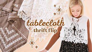 Sewing an Outfit from Vintage Tablecloths | TABLECLOTH THRIFT FLIP