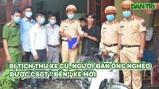 Bị Tịch Thu Xe Cũ, Người Đàn Ông Nghèo Được CSGT "Đền" Xe Mới #Shorts