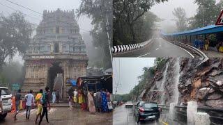 Tirumala Ghat Road Travel On A Rainy Day With Fog All Around