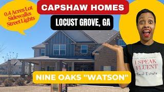 Living in Locust Grove, GA |Capshaw Homes | Nine Oaks | Model Home | Watson Plan | Atlanta New Homes