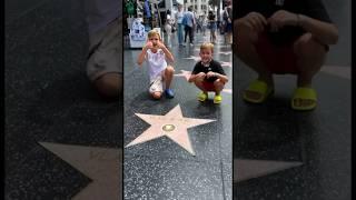 Vlad and Niki on Hollywood Walk of Fame! #shorts