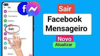 Como sair do messenger (Android e iOS) sair da conta do Facebook Messenger