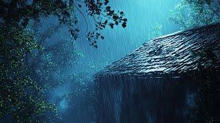 Relax & Fall Asleep In Minutes With Huge Rain On Tin Roof & Powerful Thunder Sounds | White Noise