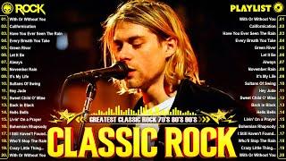 Classic Rock Songs 70s 80s 90s Full Album  Nirvana, Led Zeppelin, Bon Jovi, Aerosmith, U2, ACDC